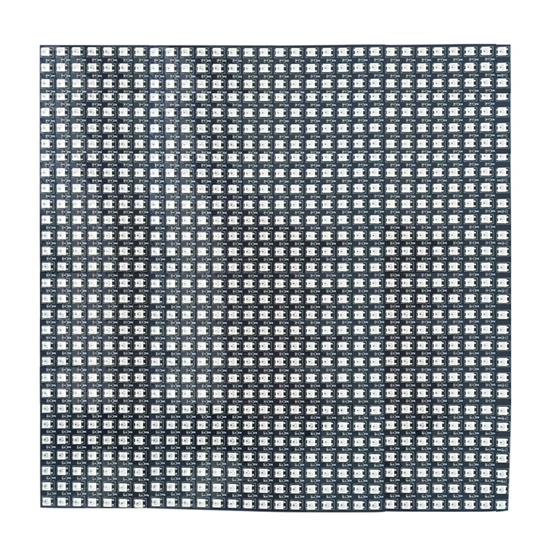 DC5V 0.98x0.98Ft WS2812B Full Color Digital Addressable Flexible LED Display Screen - Built in 900 Pixel Dot Matrix Display DC5V 0.98x0.98Ft WS2812B Full Color Digital Addressable Flexible LED Display Screen - Built in 900 Pixel Dot Matrix Display